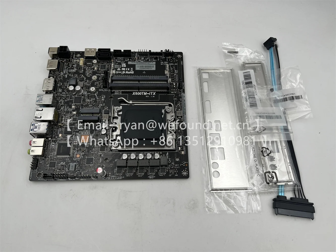 ASRock호환 Thin Mini-ITX AM5 소켓 9000 8000 7000 시리즈 듀얼 DDR5 6400X600TM-ITX