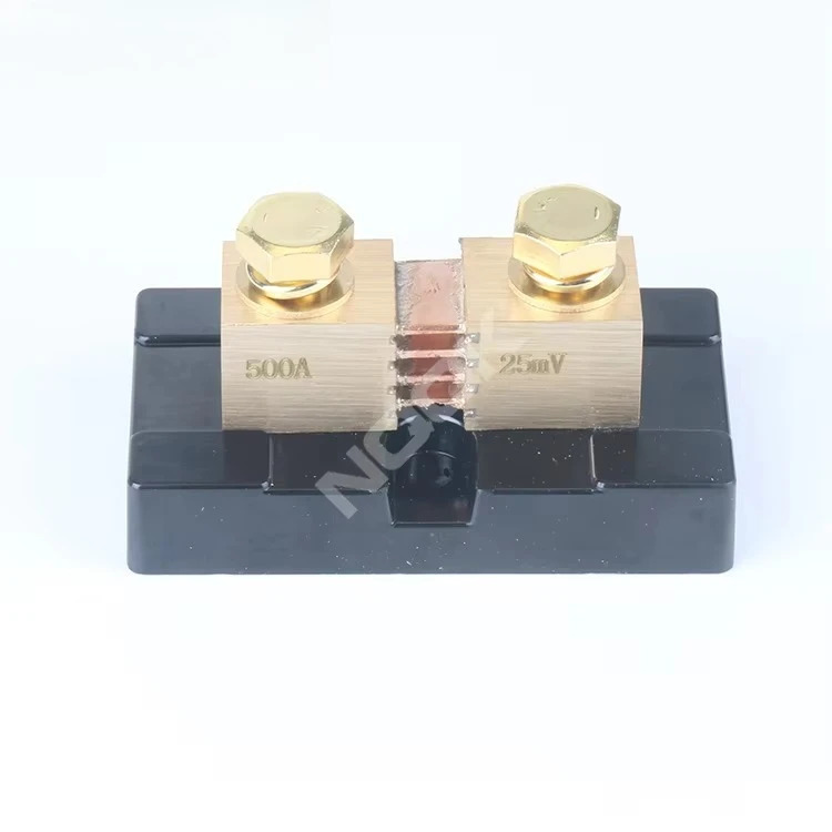 500A 25mV DC 황동 전류 션트 저항기베이스 포함