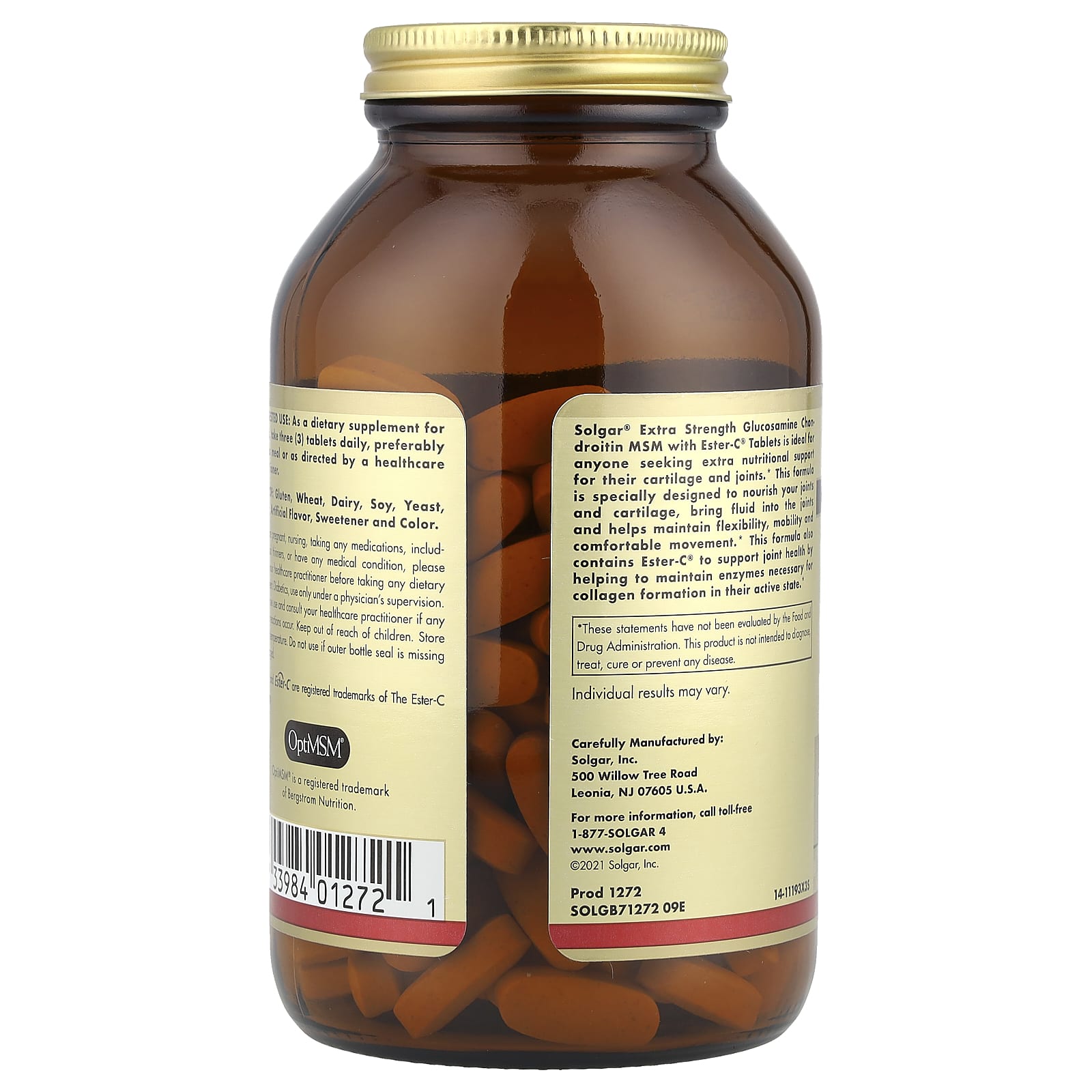 솔가 글루코사민 콘드로이친 MSM 이스터C 1068mg 180정, 2개 - 상세 이미지 4