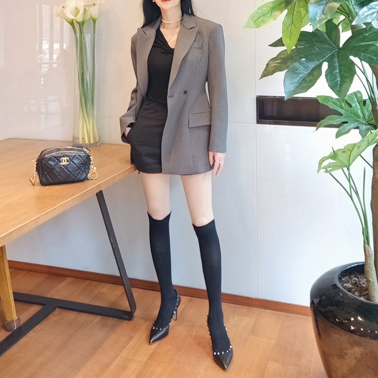 아워글래스 블레이저자켓 여성 봄가을 자켓 이미지 6