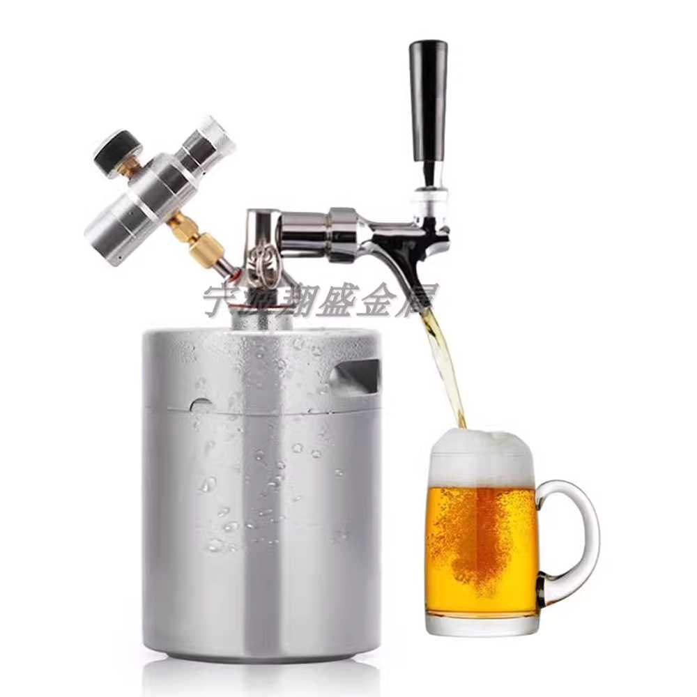 맥주케그 디스펜서 미니 머신 거품기 하이볼 생맥주통 2L 기본형 세트/ 압력계 포함 이미지 7