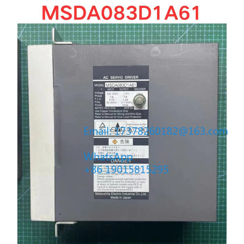리퍼 MSDA083D1A61 서보 드라이버 기능 확OK