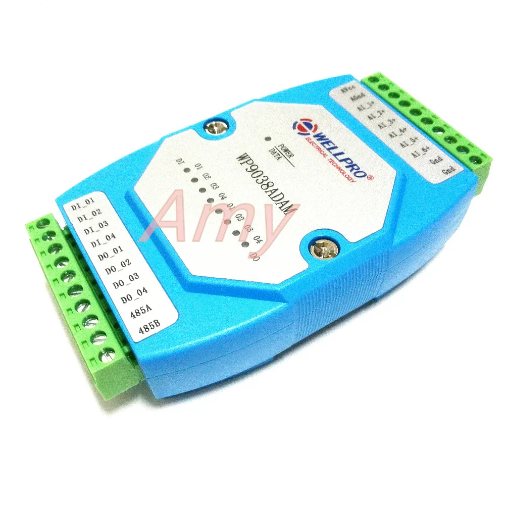 0-20MA / 4-20MA 아날로그 입력모듈 6AI 4DI 4DO RS485 MODBUS 통신
