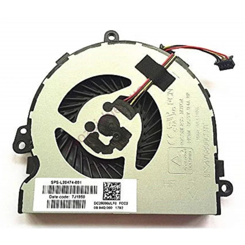 hp호환 Pilion 15-da 15-da0014tx 15-db 15-db0025 l20474-001새 CPU 냉각팬