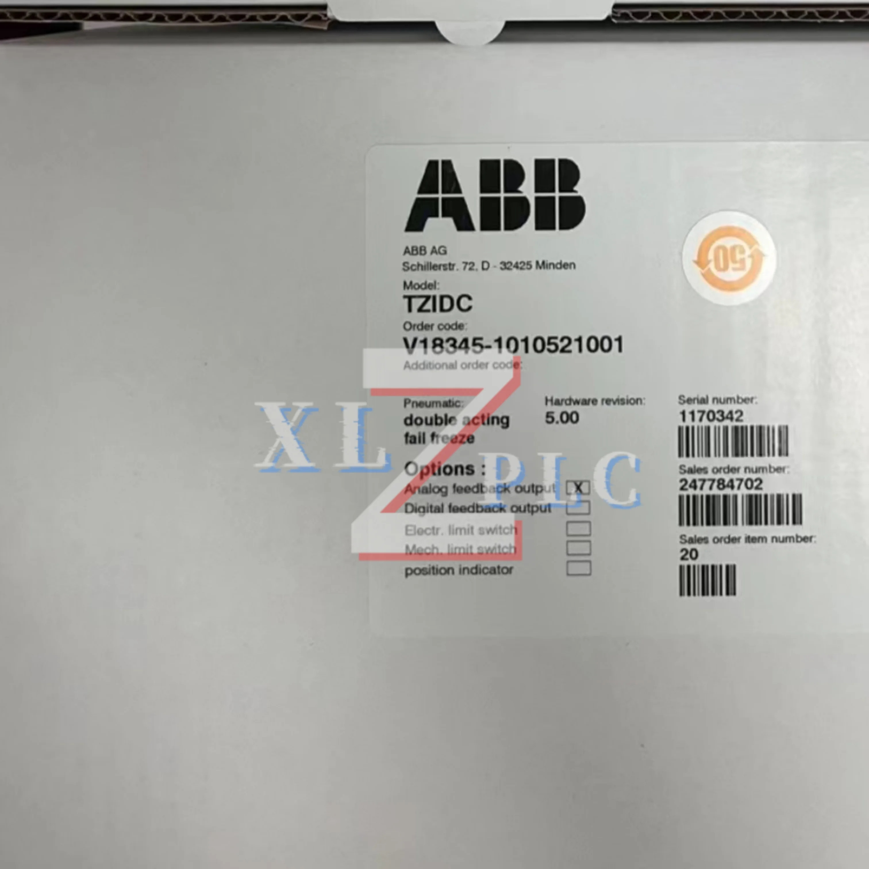 원본 V18345-1010521001 TZID-C V18345-1020421001 포지셔너