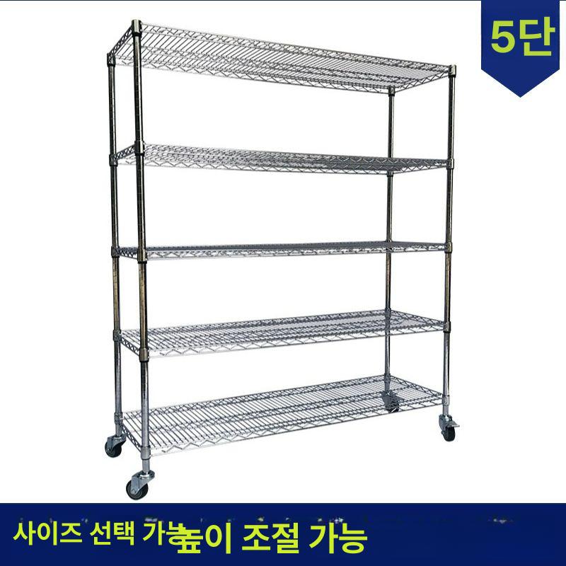 베란다 스텐 선반 다용도실 수납장 정리 5단 조립식 보관 진열대 올스텐선반 펜트리 - 상세 이미지 2