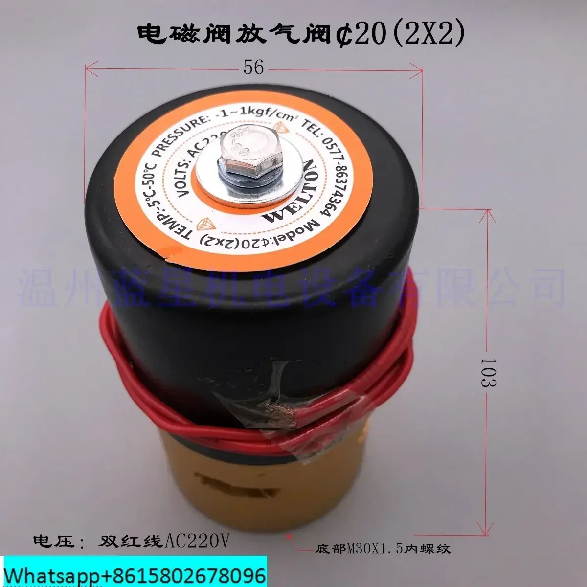 WT-PNEUMATIC 해변 공장 진공 솔레노이드 밸브 벤트 포장기 20 2X2