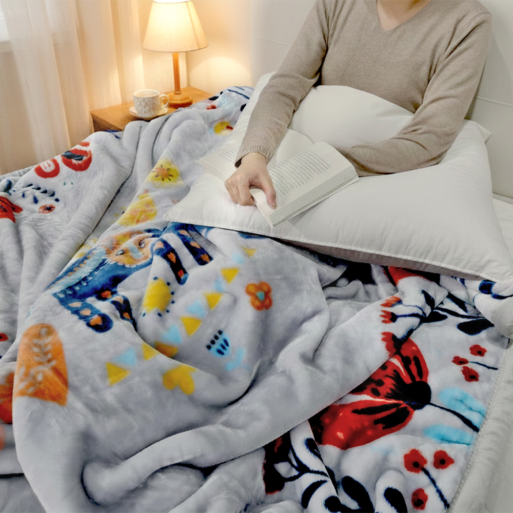 더베딩샵 양면 밍크이불 캐릭터담요 두꺼운 무릎 담요 블랭킷 극세사 이불 블랑킷 대형