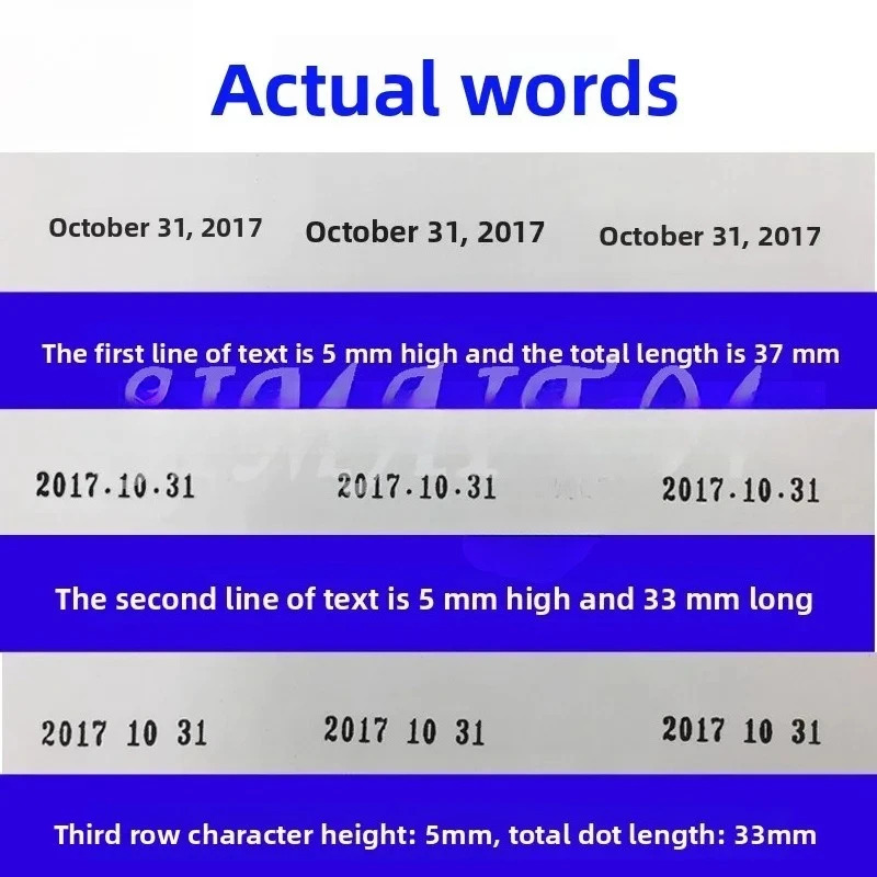 금속 연도 월 일 숫기계 생산 날짜 유통 기수동 코딩 기계 조절 가능숫잉크 반환 씰