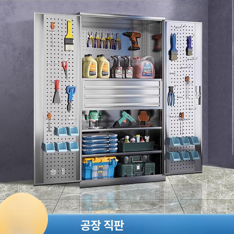 철제 공구캐비닛 보관함 산업용 장비 수납 현장 진열대 304 스테인리스 스틸 내부 5단 행거망 없음 - 상세 이미지 5