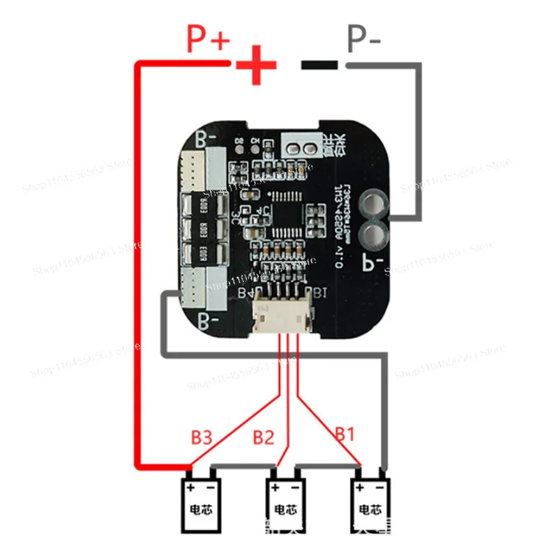 2개 배터리 보호 보드 3셀 4셀 6셀 BMS 12.6V/16.8V/25.2V/21700