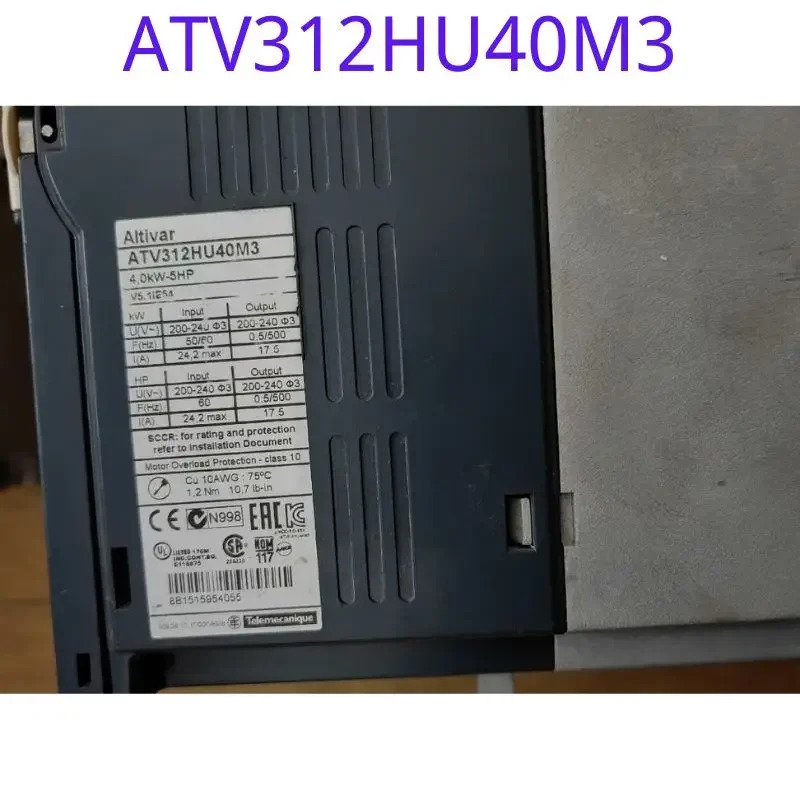 리퍼된 주파수 변환기 ATV312HU40M3 4.0KW 3상 220V 기능 리퍼가 그대로 유지