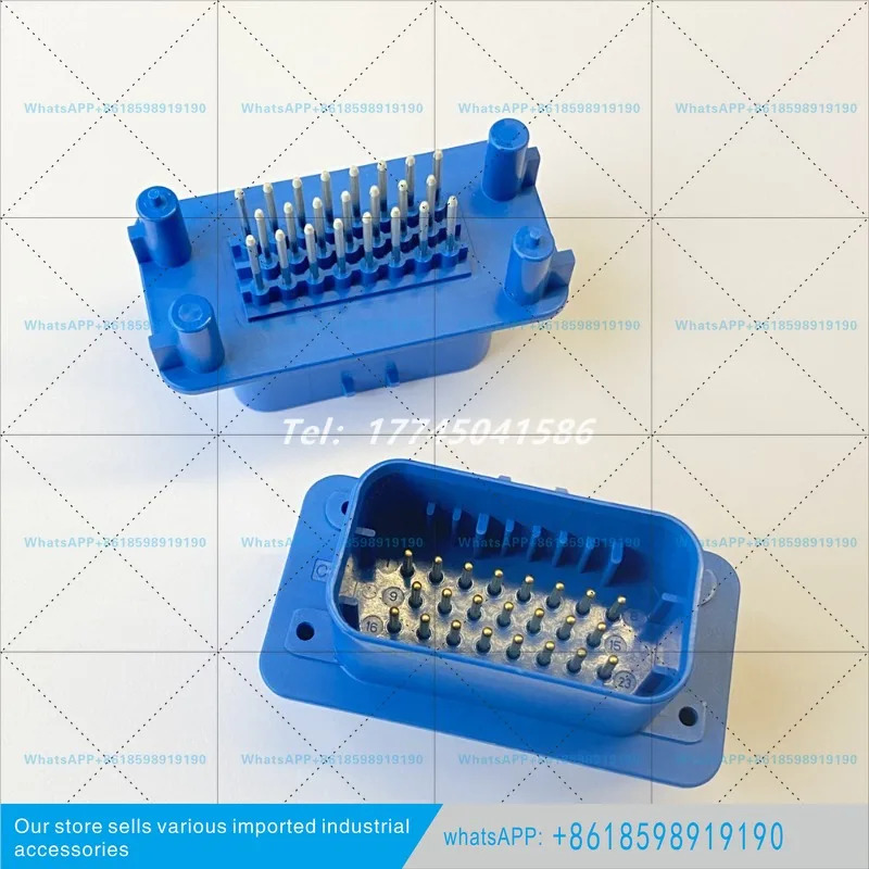 1-776200-5 TE 23P 자동차 소켓 PCB 금도금 블루 헤더