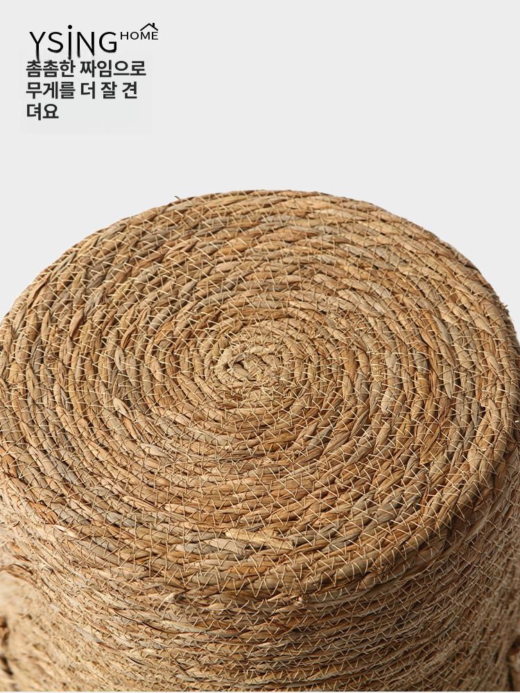 사계절단모러그 빈티지미니러그 얇은카페트 소형 먼지없는 얇은 원형 사계절 단모 물세탁 원룸 - 상세 이미지 5