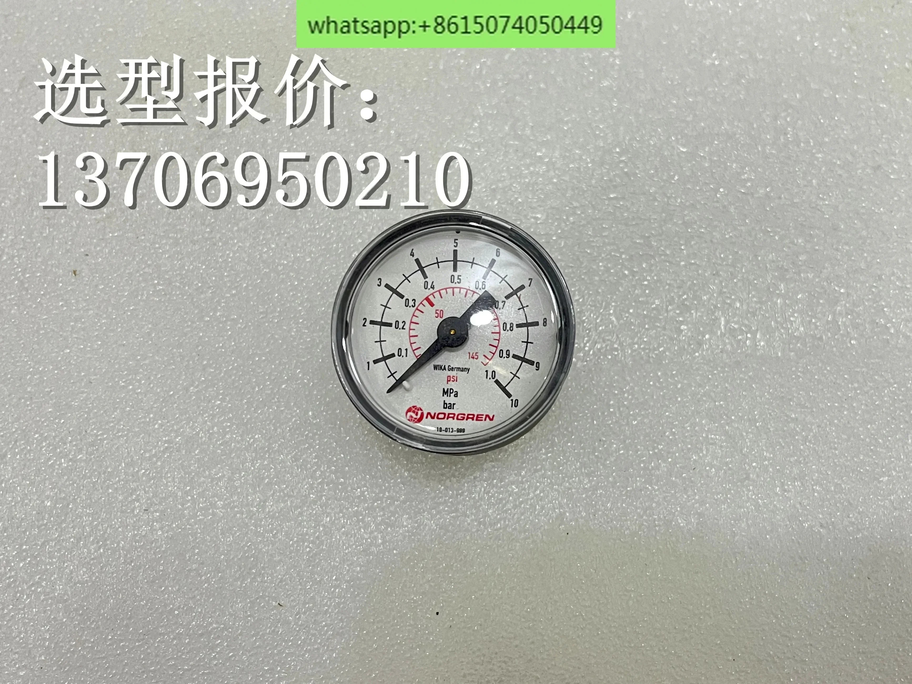 4pcs 18-013-989 압력 게이지 G1/8 범위 0-10bar 18-015-989