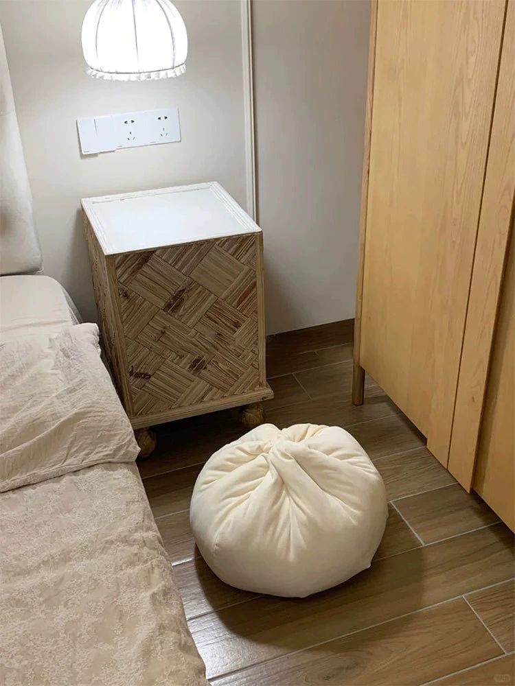 쫄깃하고 부드러운 왕만두 모던 푹신한 심플 베개 거실 찐빵 쿠션 40cmx40cm - 상세 이미지 2