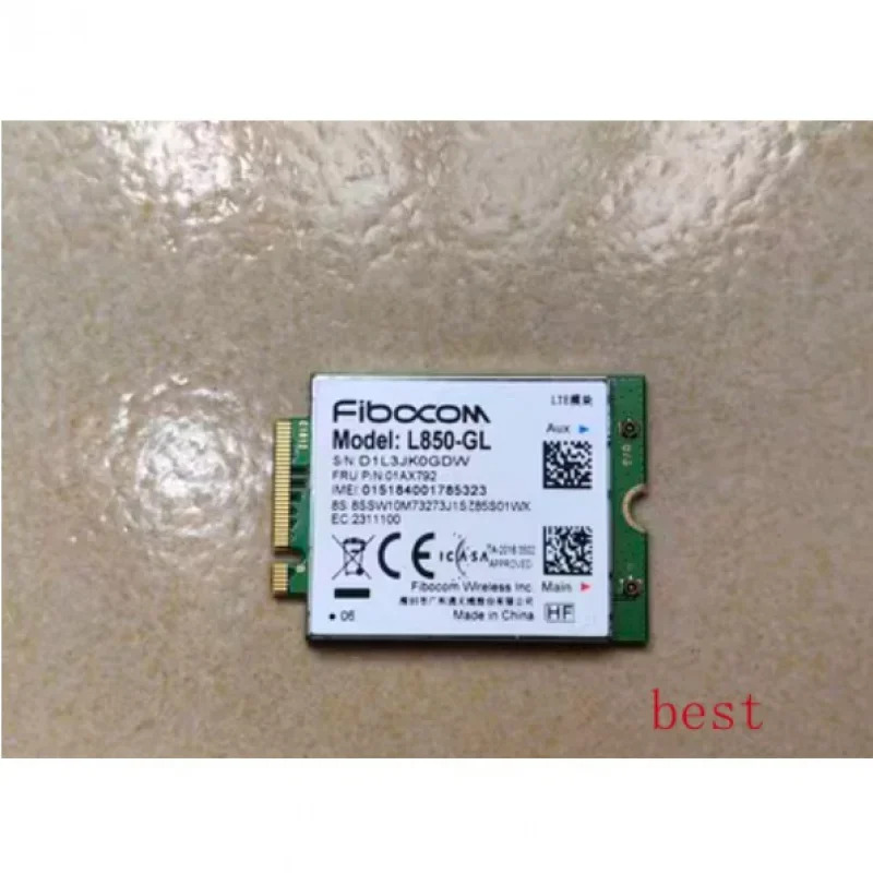 Lenovo호환 ThinkPad X1 Carbon 6th WWAN 안테나 무선 4G 모듈 L850-GL FRU 01AX792