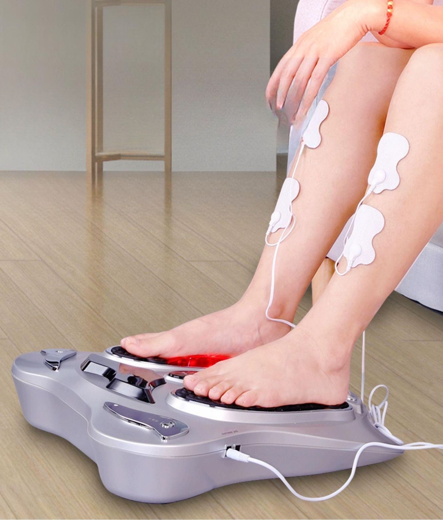 원적외선 저주파 발마사지기계 샵 에스테틱 경락 미용 실버 펄스 전기 마사지기 진동 없음 - 상품 이미지