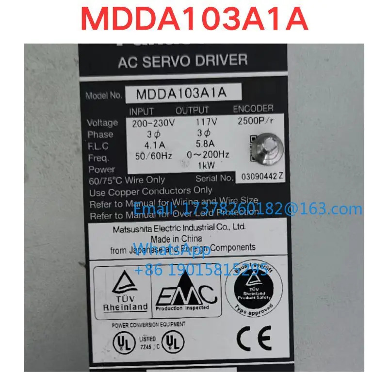 리퍼 MDDA103A1A 서보 드라이버 기능 확OK