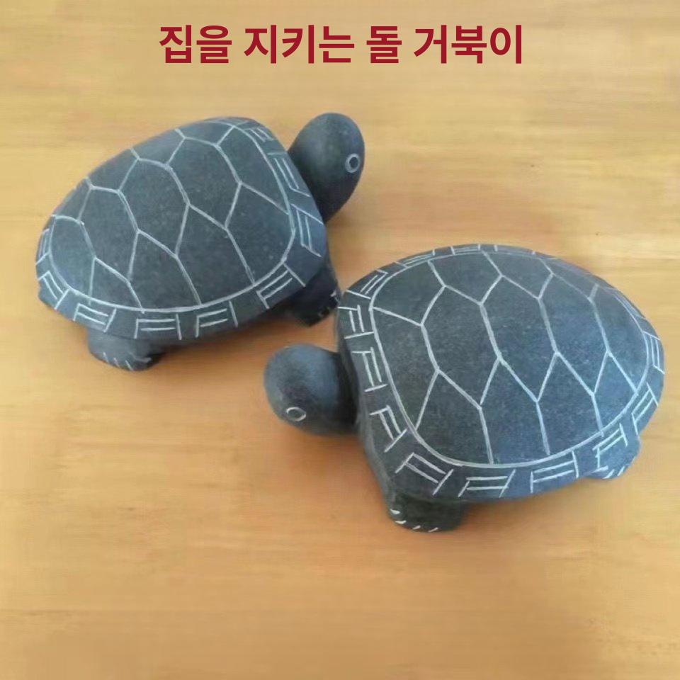 돌 거북이 조각상 5CM 장 사무실 모형 작은 사이즈 엑스트라 스몰 5cm 1개 - 상세 이미지 3