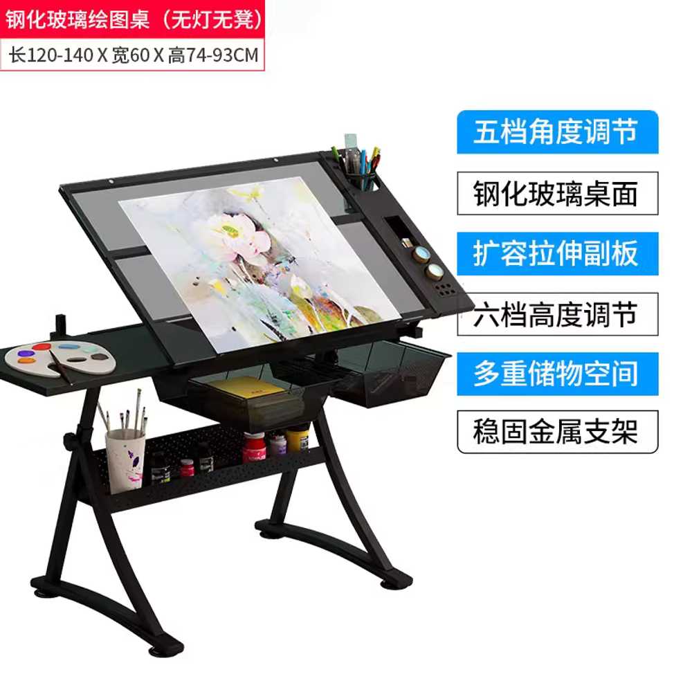 드로잉 테이블 플레이트 그림 수채화 이젤 서예 대형 목재 / 기본 테이블 이미지 6