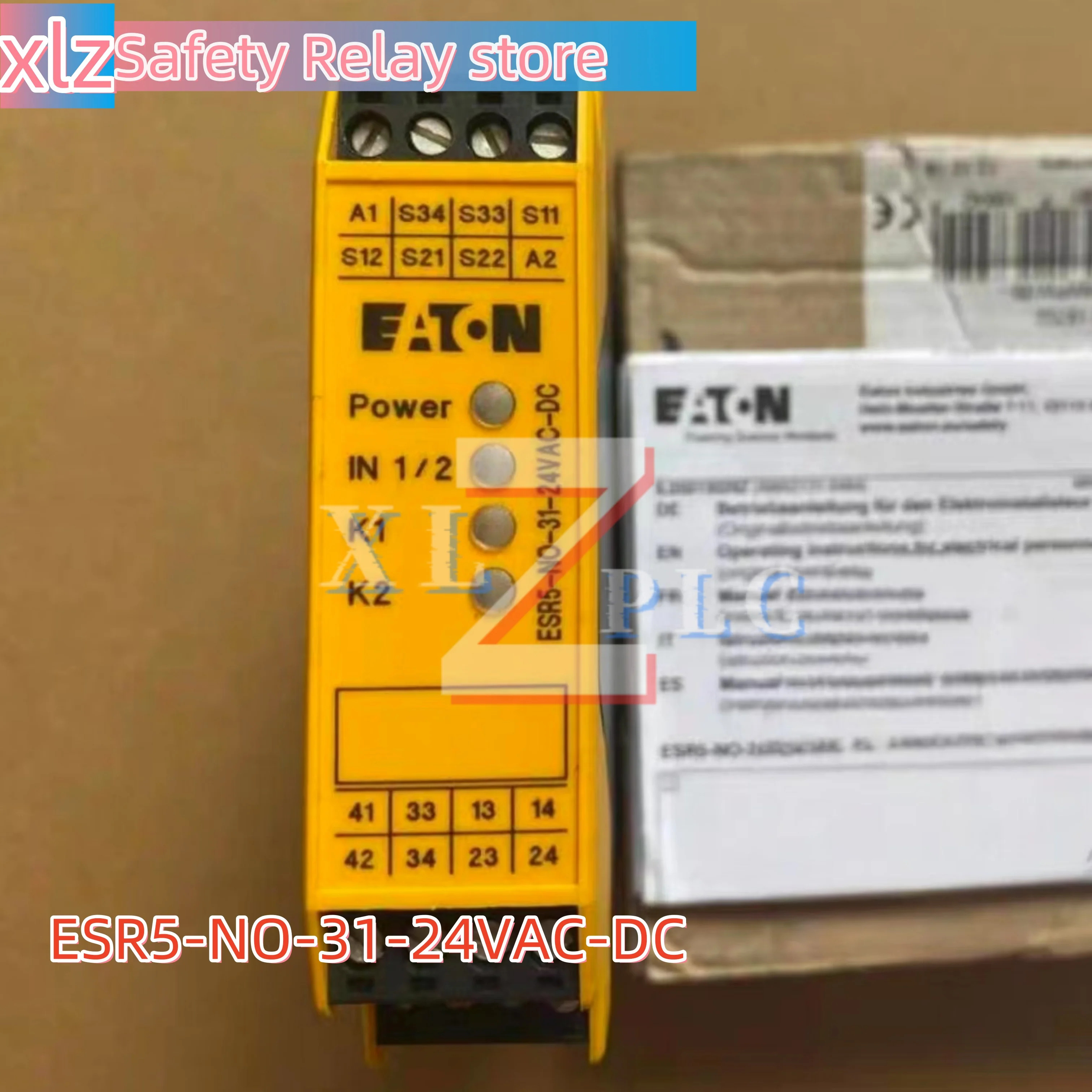 오리지널 EATON 안전 릴레이 ESR5-NO-31-24VAC-DC 내 새