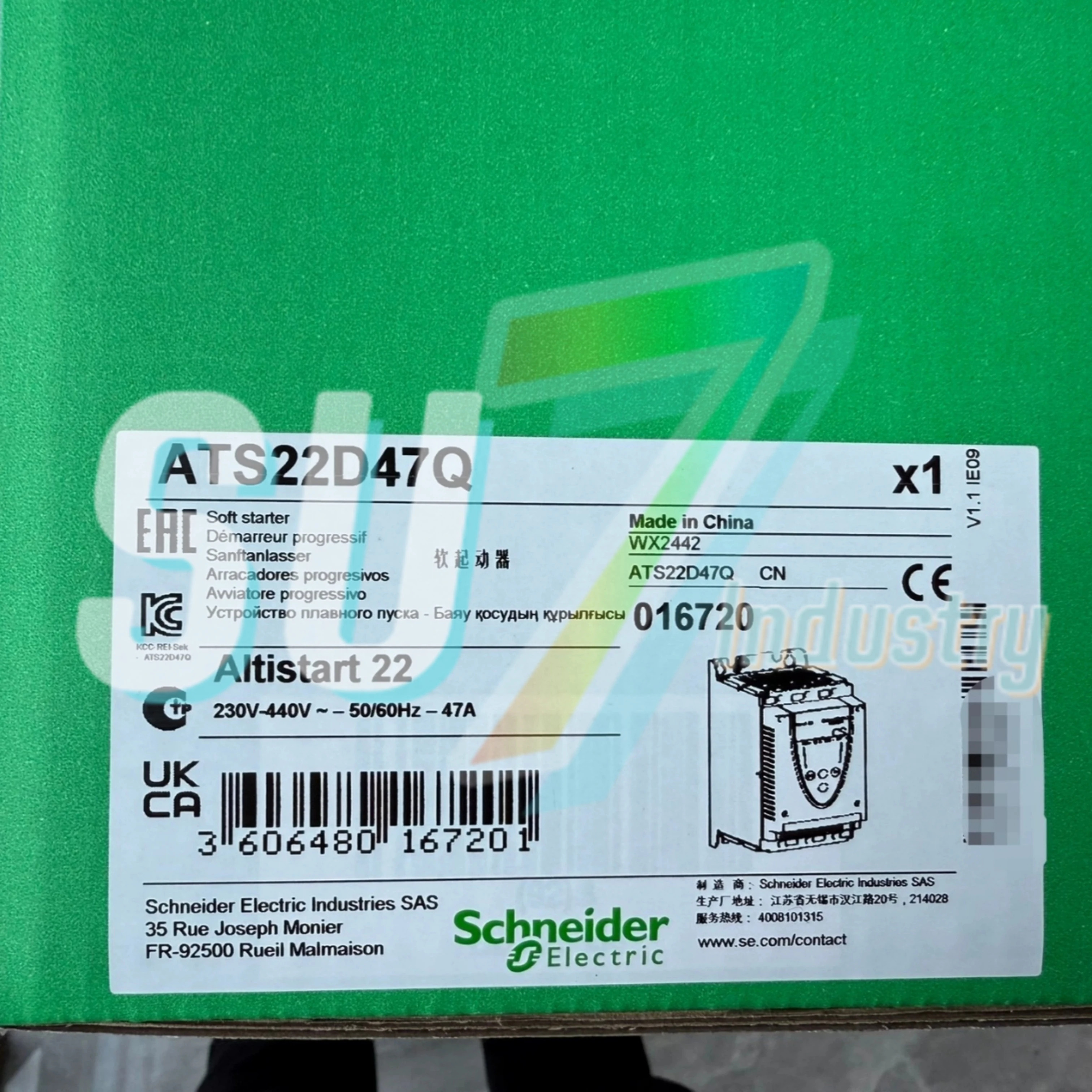 ATS22D17Q ATS22D32Q ATS22D47Q 소프트 스타터 원본