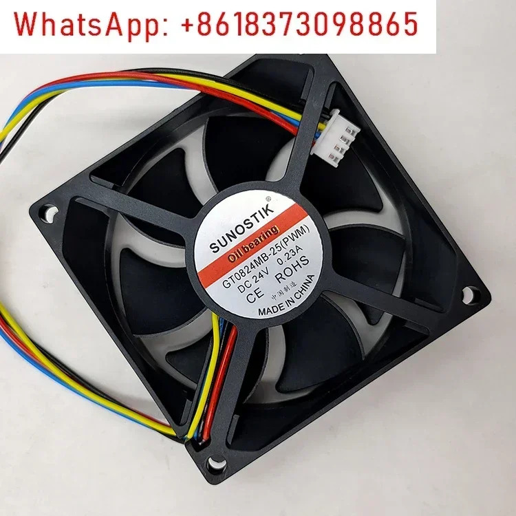 5Pcs SUNOSTIK 802524 V0.23A 0824MB-25PWM 온도 제어 속도 8cm 인버터 냉각팬