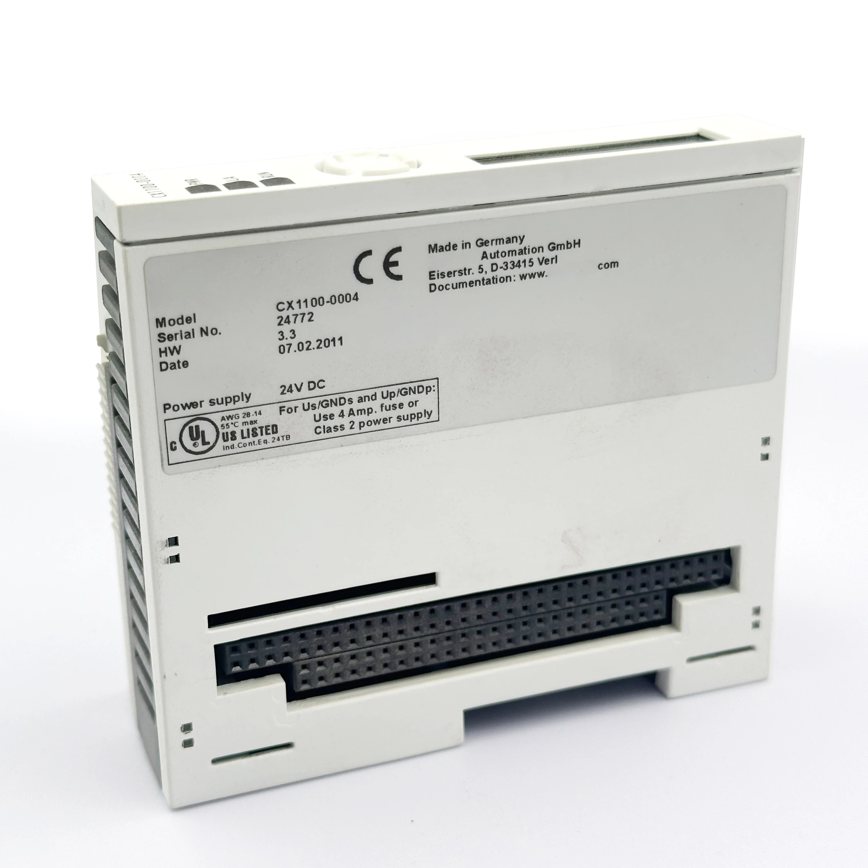 오리지널 CX1100-0004 PLC 아날로그 입력 인터페이스 모듈 1 I/O 110V 작동 전압 전장비용