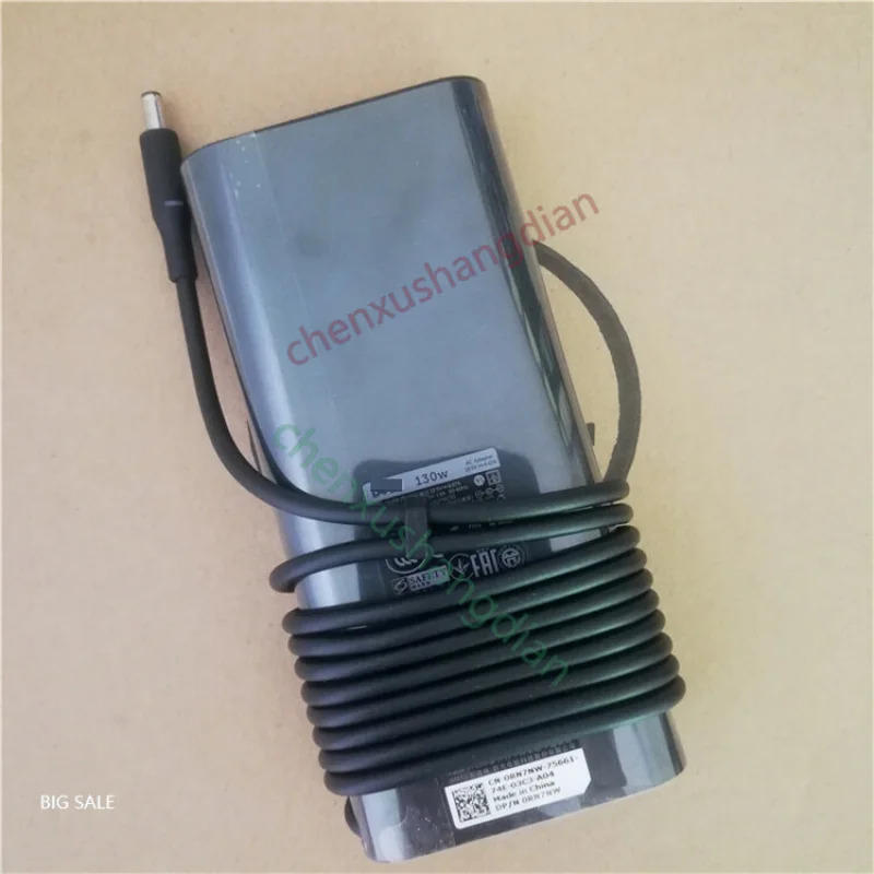 델 130W 씬 전원 어댑터 XPS 15 19.5V-6.67a 4.5mm rn7gd 신