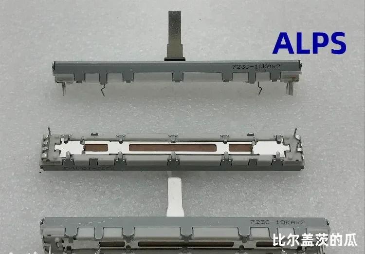 2개 RS60112A600N 듀플렉스 전위차계 10KA 2축 길이 15mm 파이오니어 페이더 스페셜