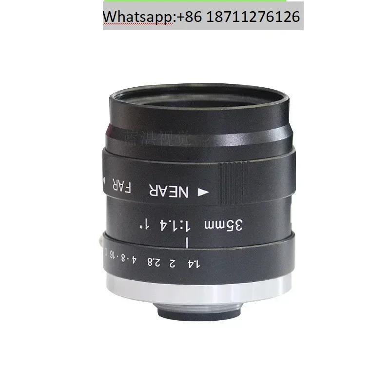 CCD 산업FA 렌즈 1천만 픽셀 고정 초점 35mm 1인치 C-인터페이스 수동 조리개