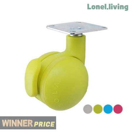 세이온코리아협력사 로넬리빙 볼캐스터 가구바퀴 2인치 BOLA 색상선택 회전 고정 의자바퀴 가구다리