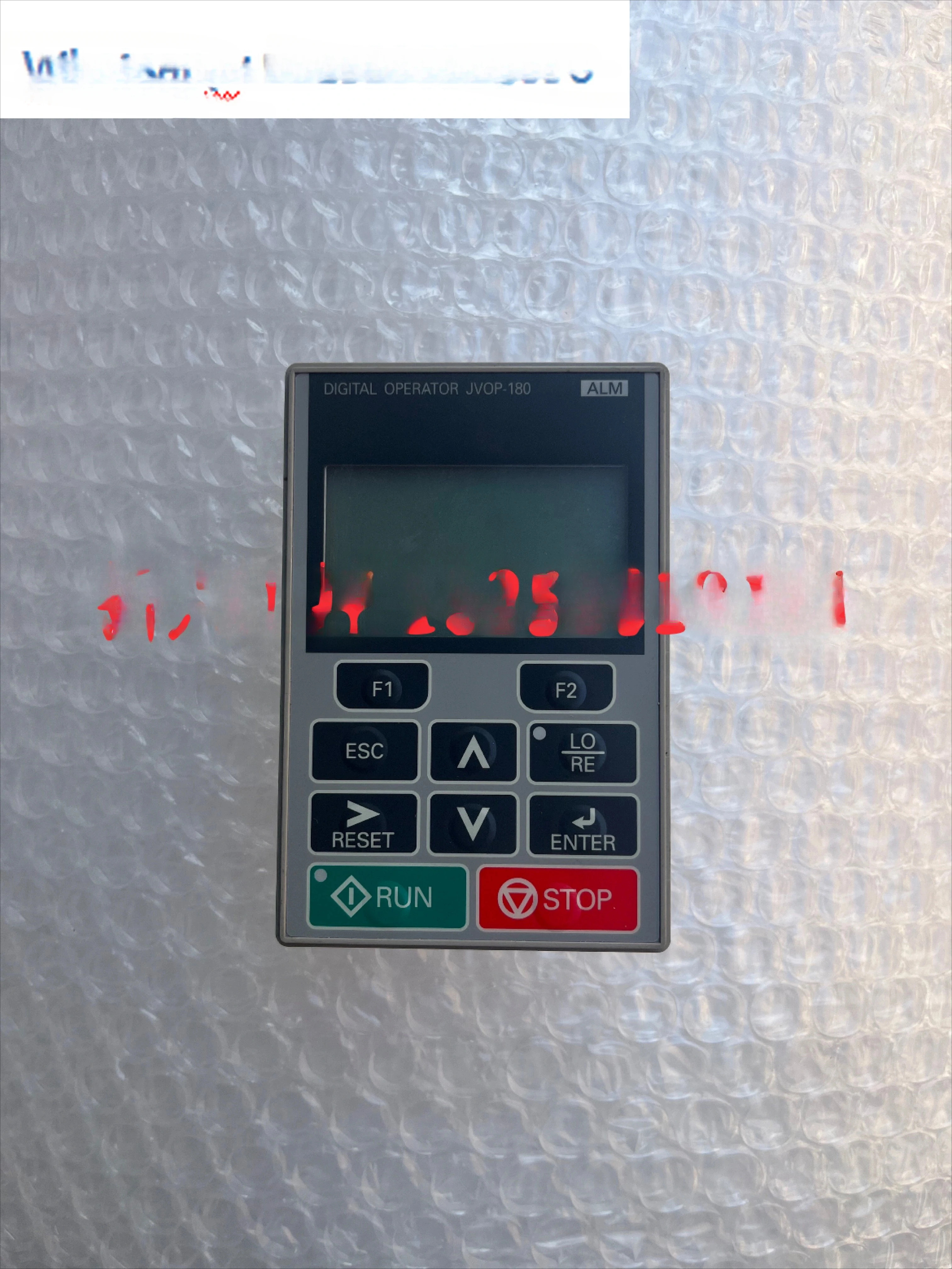 Yaskawa 주파수 변환기 LCD 디스플레이 패널 JV0P-180/182 JVOP-KPLCA04AEA