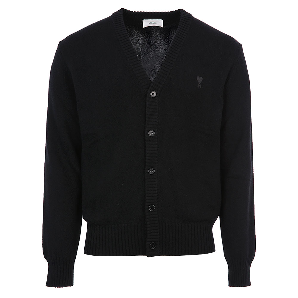아미 하트 로고 캐시미어 가디건 HKC007 005 001 (2024 S/S) L - 상품 이미지