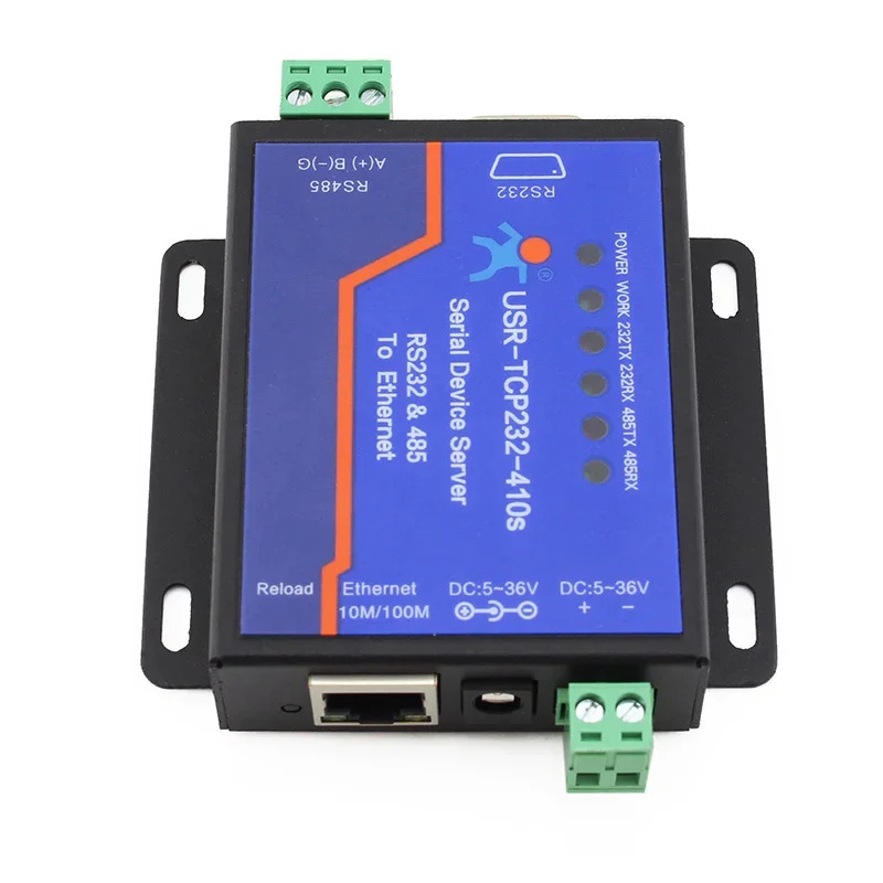 USR-TCP232-410S 직렬 서버 RS232/485-이더넷 양방향 MODBUS RTU