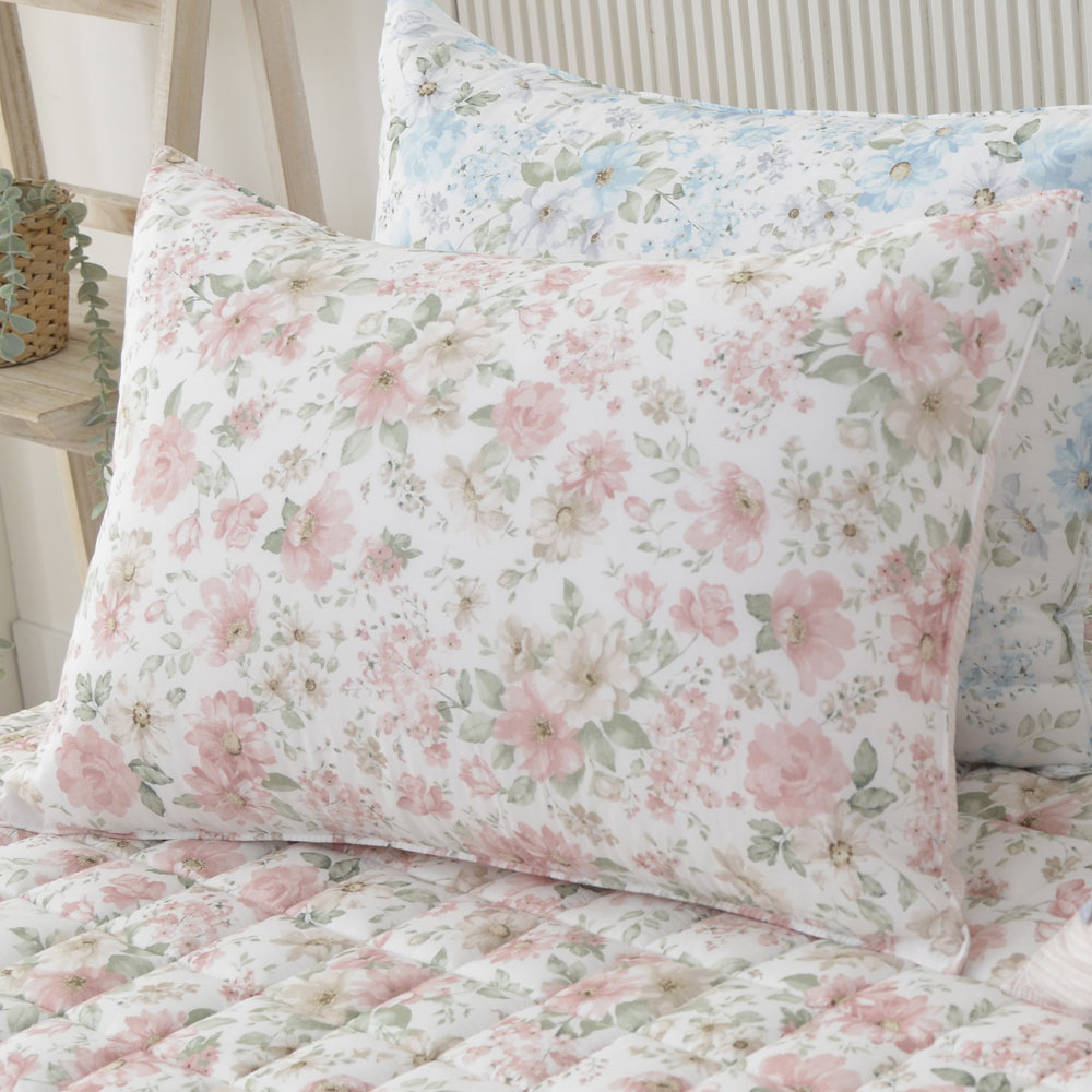 리아 모달 베개커버 사계절 파스텔 플라워 매끈한 촉감 40x60