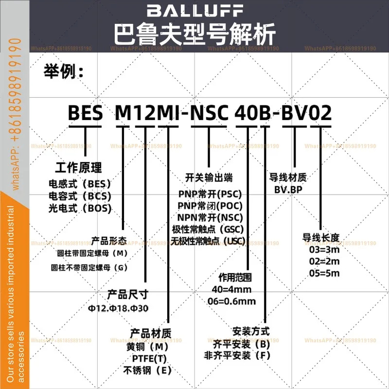 스위치 BES M12M18M30MI 센서