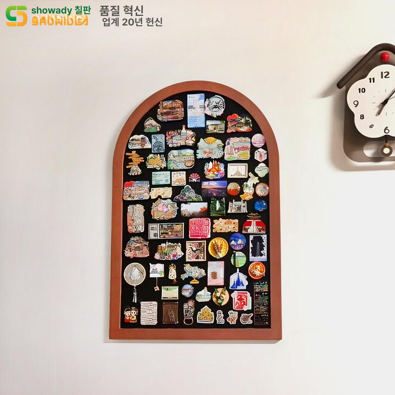 여행마그넷보드 아치 액자 B. 칠판 냉장고 대형 반원형 60x90cm - 상세 이미지 4