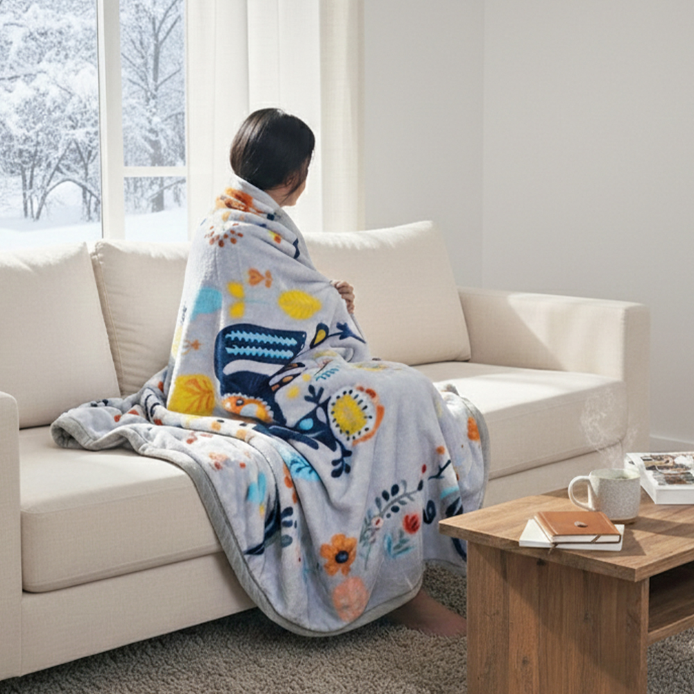 더베딩샵 양면 밍크이불 캐릭터담요 두꺼운 무릎 담요 블랭킷 극세사 이불 블랑킷 대형