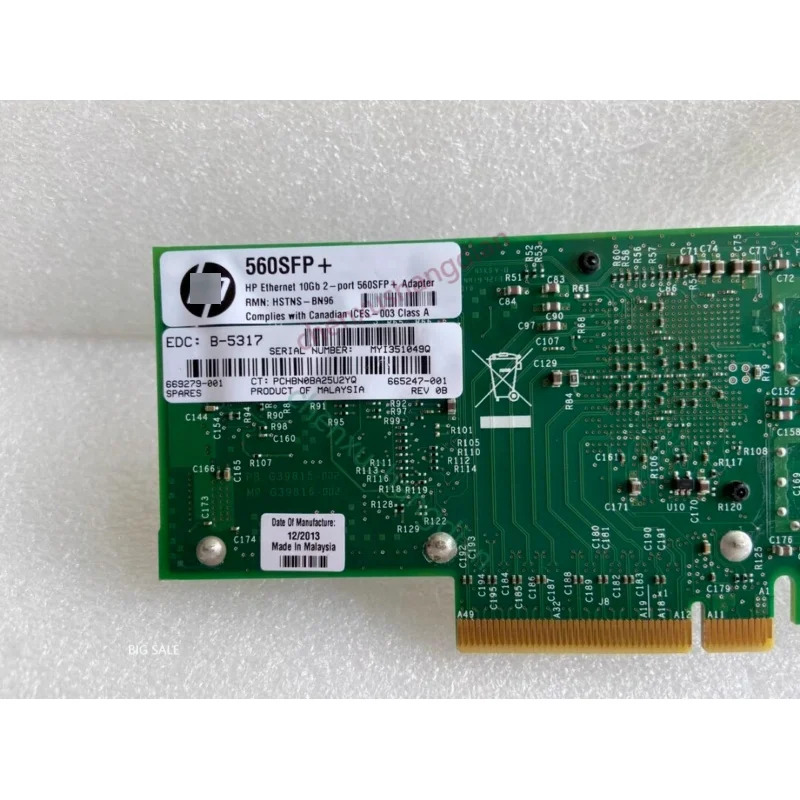 hp호환 560SFP 듀얼 X520-DA2 포트기가비트 82599 669279-001