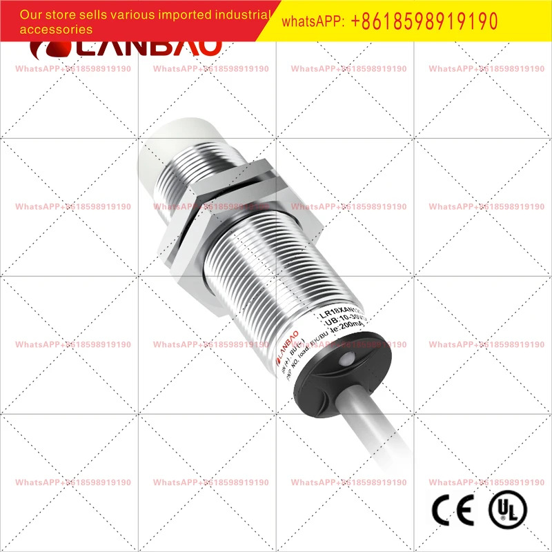 Lanbao LR18XBF08DLOY 장거리 스위치 내장형 8mm 상시 개방형 DC2 케이블 유도 센서