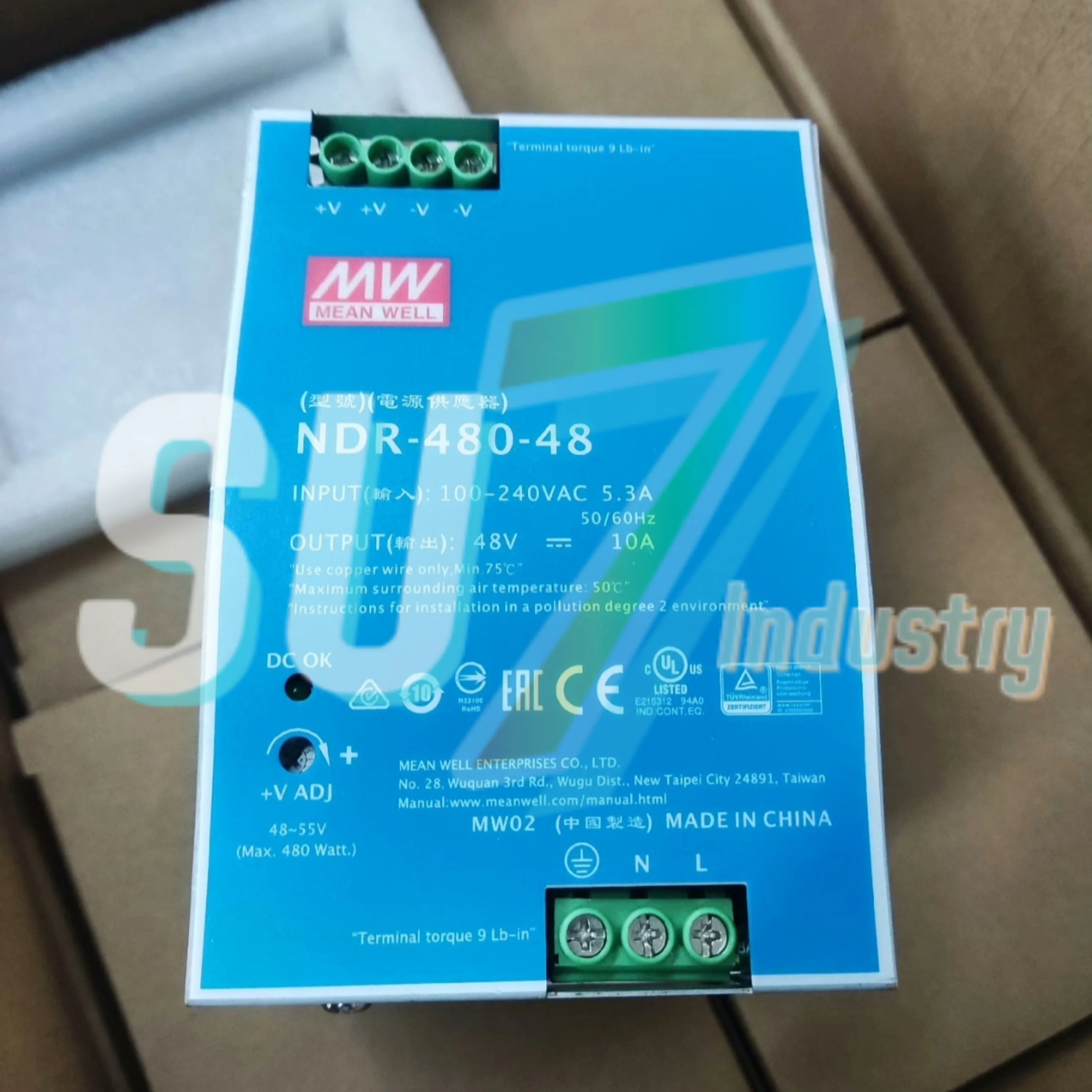 Mean Well NDR-480-24 NDR-480-48 스위치 전원공급장치 내 새