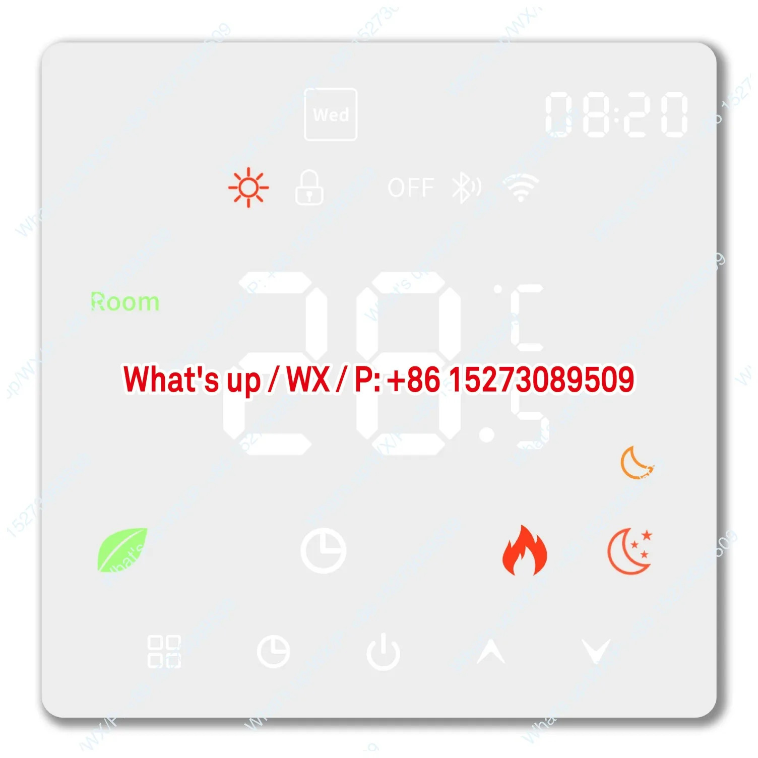 WIFI 지능형 바닥 난방 온도 조절기 휴대 전화 tuya호환 APP 제어 전기 워터 월 걸이형 보일러