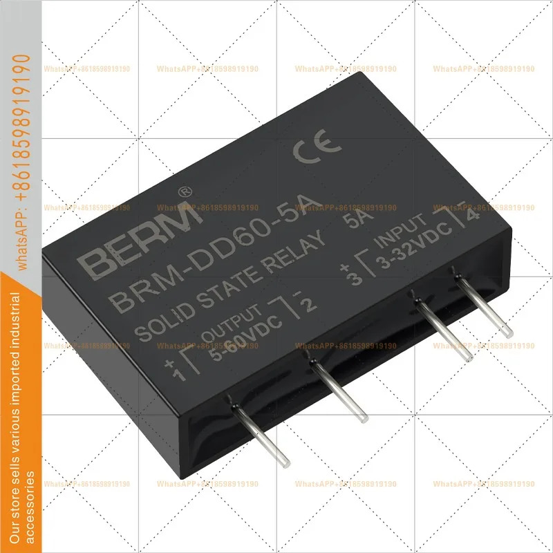 DC-DC 소형 핀 PCB 회로 기판 5A DC 제어 벨라미 SSR 솔리드 스테이트 릴레이