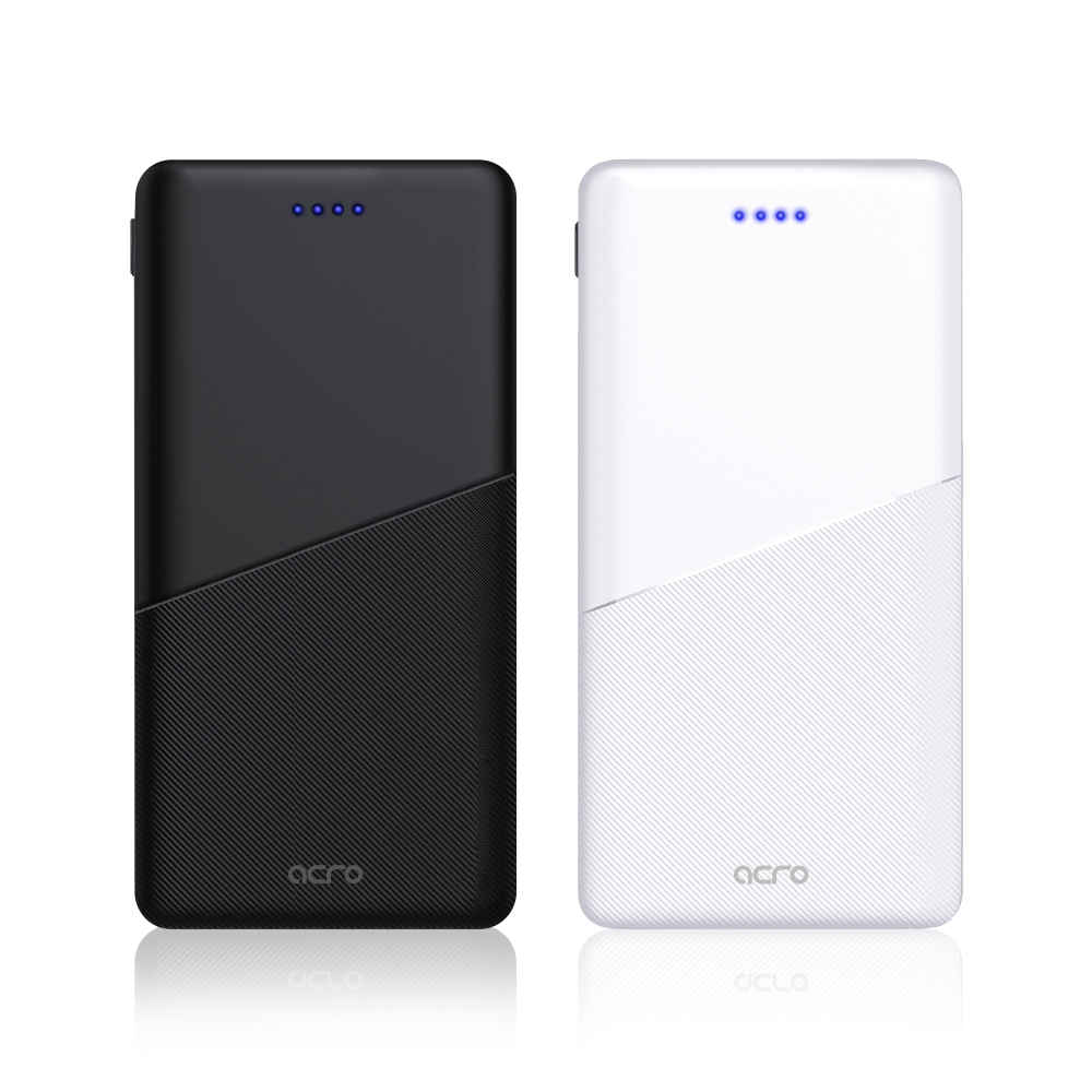아크로 슬림 보조배터리 파워뱅크 10000mAh, 화이트 - 상세 이미지 3