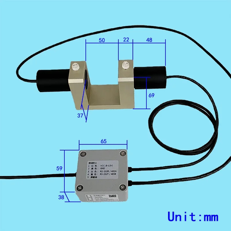 LH-270 온라투과율 테스터 직렬 통신 RS-232/RS-485/USB 투과율 측정기 a