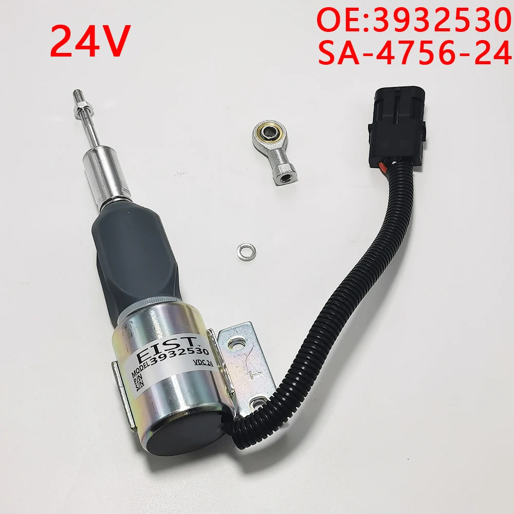 3932530 Cumm 4BT 6BT5.9 GraafmachineSA-4756-2424V 디젤 모터 Uitgeschakeld Magneetventielen