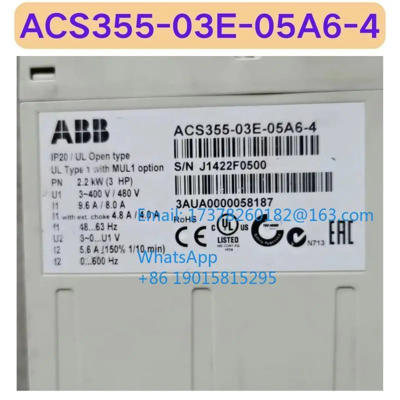리퍼 ACS355-03E-05A6-4 주파수 변환기 기능 OK