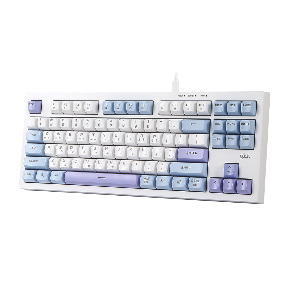 지클릭커 OPK50 사일런스 M RGB 무소음멤브레인 키보드 87키 Sky City CR1, 멤브레인 이미지 6